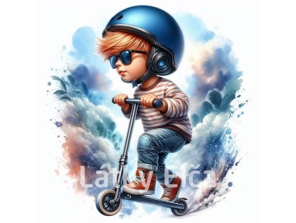 kluk na koloběžce 12