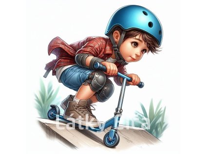 kluk na koloběžce 13