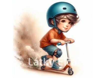 kluk na koloběžce 14