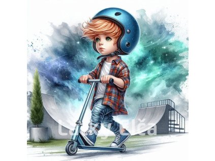 kluk na koloběžce 15