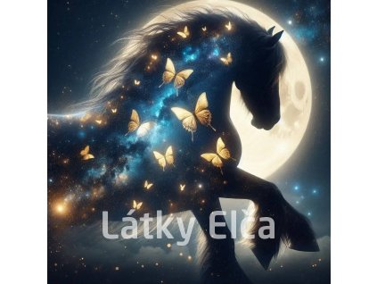kůň a zlatý motýl 1
