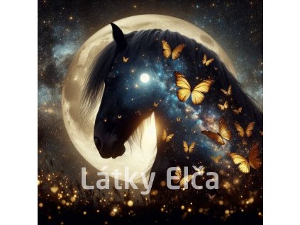 kůň a zltý motýl 9