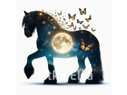 kůň a zltý motýl 11