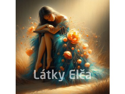 sedící dáma a peříčkové šaty 5