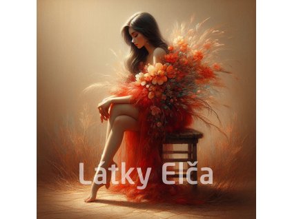 sedící dáma a peříčkové šaty 10