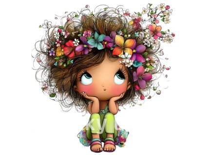 barevná dívenka 11