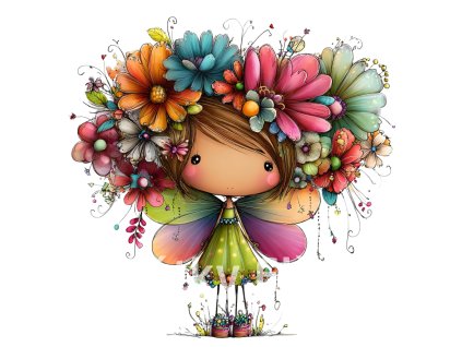 barevná dívenka 12