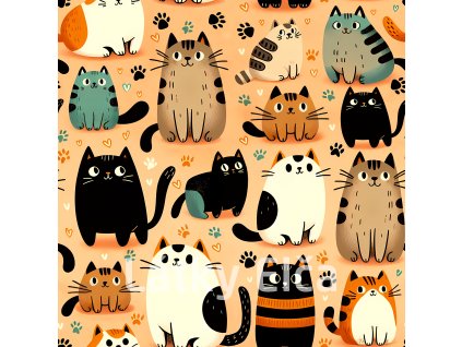 Kočky hnědo černé 1