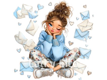 dívka ve světle modrém 9