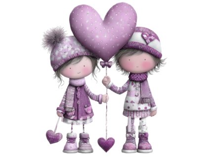 valentýn fialový 25