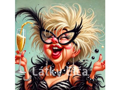 blonďatá dáma slaví 1