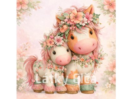 koníci s květami 1