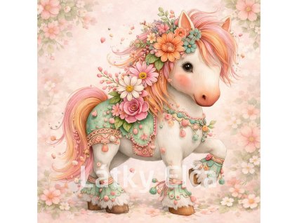 koníci s květami 3