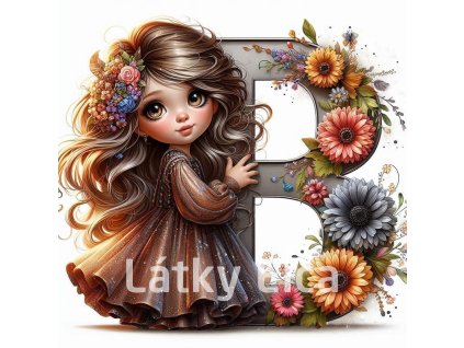 Panel A holčička květ