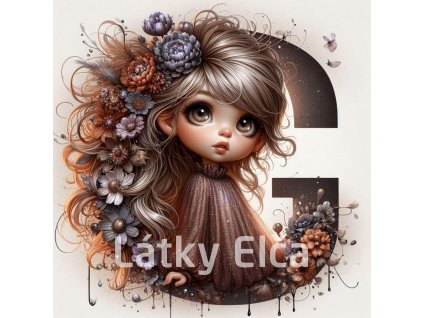 Panel G holčička květ