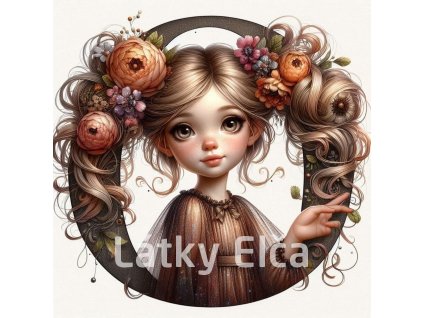 Panel O holčička květ