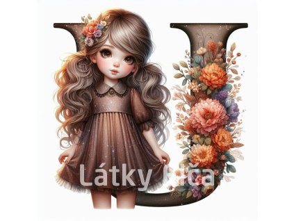 Panel U holčička květ