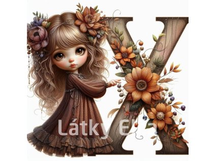 Panel X holčička květ