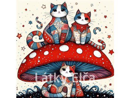 Panel 3 kočky na vochomůrce 1