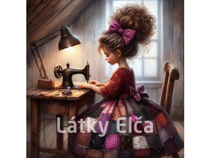 děvčátko u šicího stroje 7