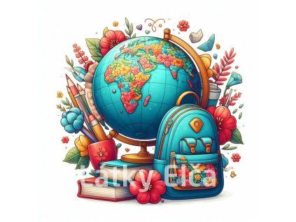 glóbus a školní věci 2