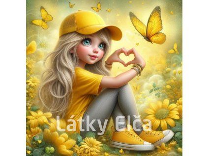 děvče ve žluté louce 1