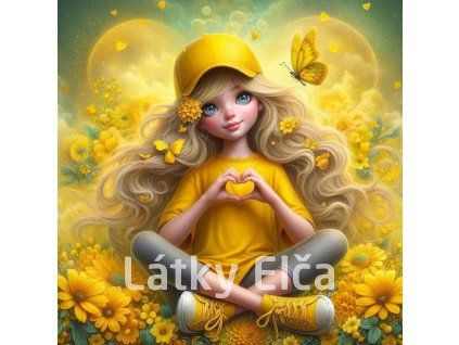 děvče ve žluté louce 2