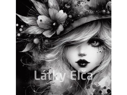 dívka černo bílá 2