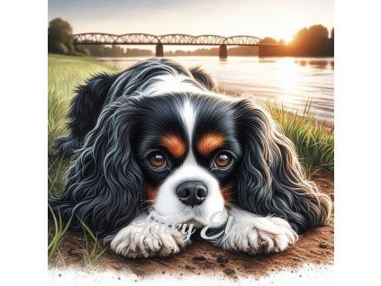 kavalír king charles španěla při západu