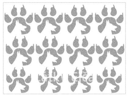 4588 reflexni nazehlovacka tlapky hlava pes