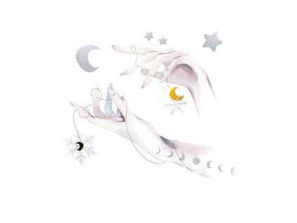 panel kočárkovina ruce (Množství - vyberte variantu velikost 50x50cm - za 130,-/ks)