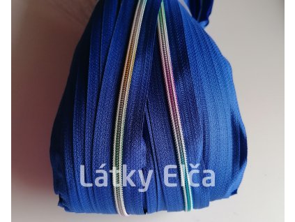 9013 zip spiralovy nekonecny pas 5mm duhovy modry