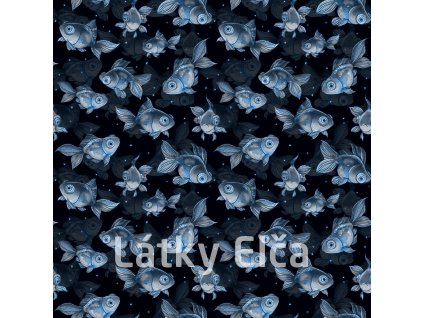 9988 kocarkovina modre rybky