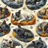 morgoth 55440 Seamless pattern of French Bulldogs sleeping in ab37fc70 2cc6 440c 9421 43b1c70291fb 2
