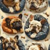 morgoth 55440 Seamless pattern of French Bulldogs sleeping in b6aafe66 e1ac 4158 8015 8b5c8afdbd34 3