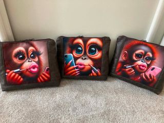 Panely z kočárkoviny opičky , krásné kosmetické taštičky 🥰🥰 děkuji za zaslání Kateřina Šubová #latkyeshop #latkyelca...