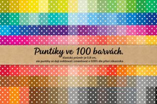 🧵✨ Puntíky, které nikdy nevyjdou z módy! ✨🧵 Milé švadlenky, připravila jsme pro vás 100 nádherných barevných variant...