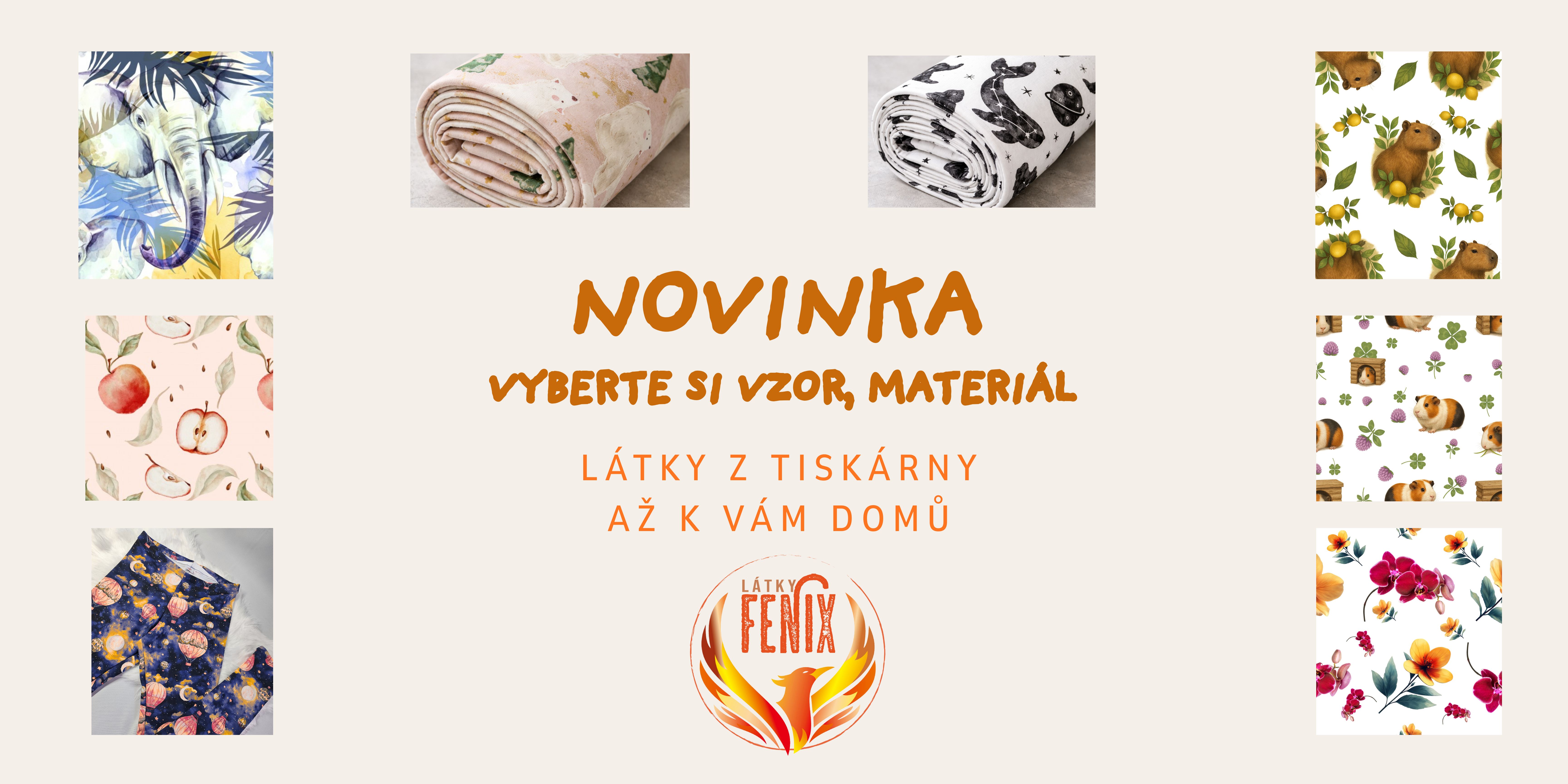 Látky z tiskárny až k Vám domů