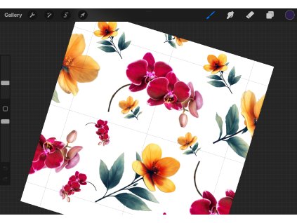 Orchideje digitální vzor