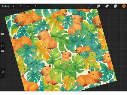 Kapybary v mosterách digi vzor