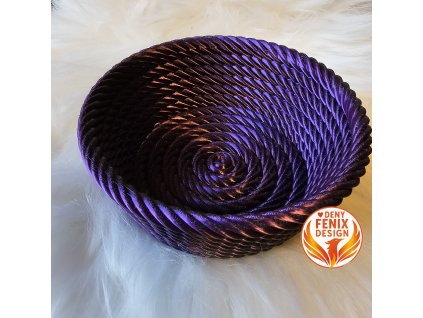 Designový košík Fenix S fialovo-černá