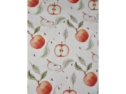 Jablíčka k nakousnutí - bavlněné plátno