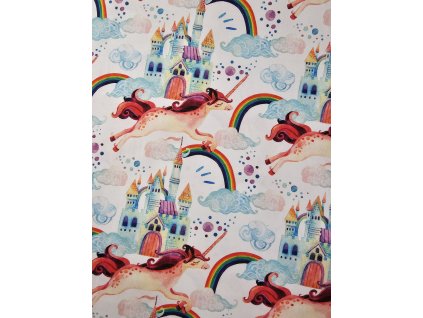 Jednorožci a vzdušné zámky- plátno