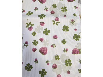 Štěstí ve čtyřlístku - žebrovaný úplet