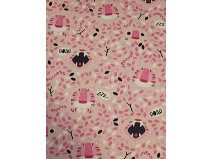 Růžová teplákovina ROAR