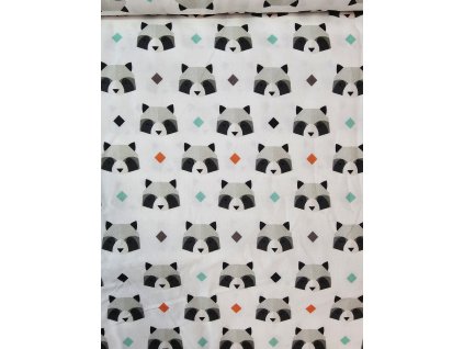 Mýval geometrie- bavlněné plátno