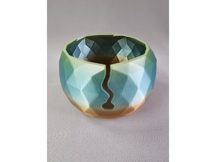 Klubíčková miska zeleno-hnědá