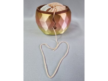 Klubíčková miska růžovo-žlutá