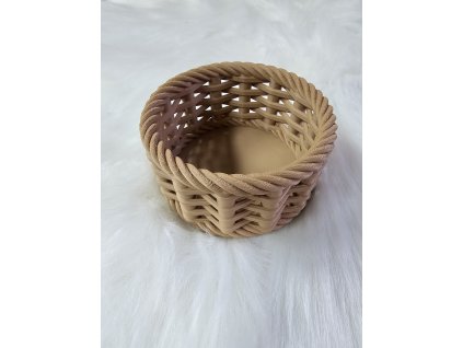 Designový 3D košíček XS – ratanový světlý vzhled | Deny Fénix Design