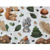 Plátno lesní zvířátka